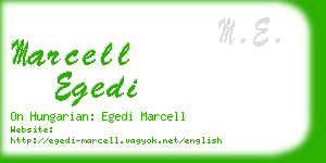 marcell egedi business card